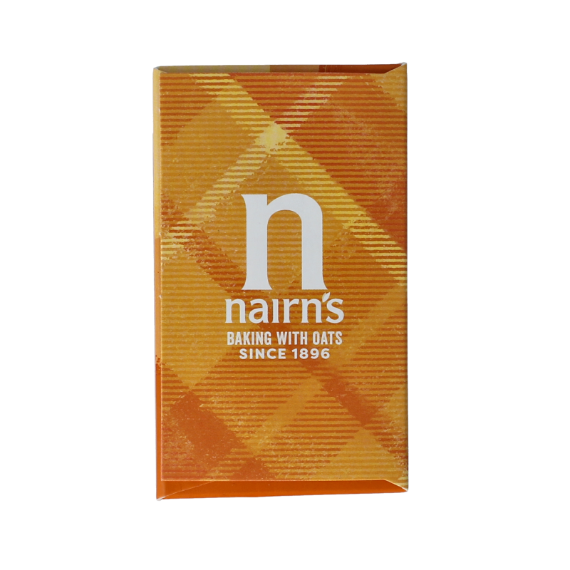 Nairns gluten-free crunchy oat bars with honey, 160 grams, shown as a package of Nairns oat snack koeken.