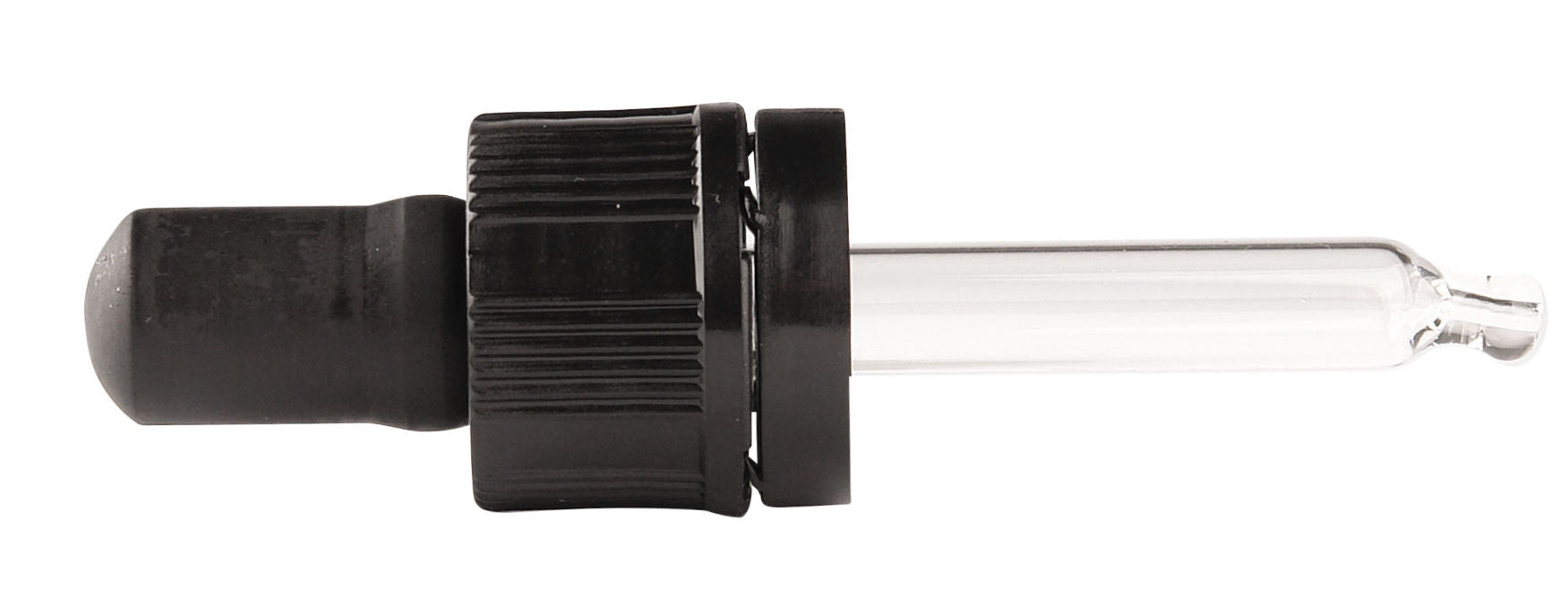 Set of 10 black 10ml Helios Holland glass pipets, ideal for precise liquid transfer in packaging and laboratory use.