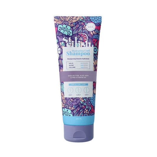 Steilish Hydrating Curl Shampoo 250ml bottle with label, designed for nourishing curly hair care.