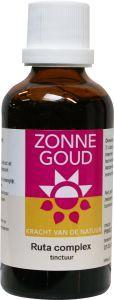 Zonnegoud Ruta complex herbal supplement in a 50ml bottle, featuring natural tincture with herbal ingredients for wellness.