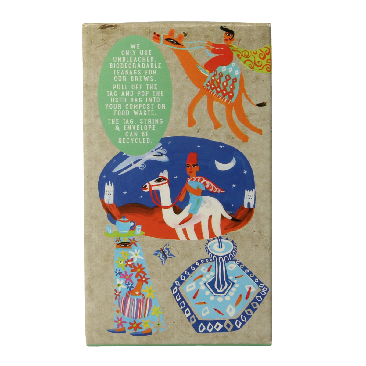 Ministry Of Tea Moroccan mint bio tea in a box with 20 tea bags, featuring fresh mint leaves and natural herbal ingredients.