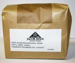 Jacob Hooy Bloeddrukkruiden in 250g package, herbal blend for blood pressure support, from Jacob Hooy.