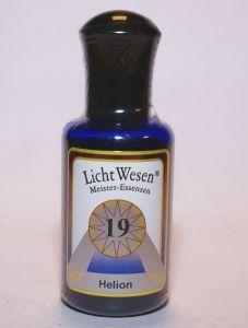 Lichtwesen Helion olie 19 30ml spiritual product with dark glass bottle and label, used for spiritual practices.