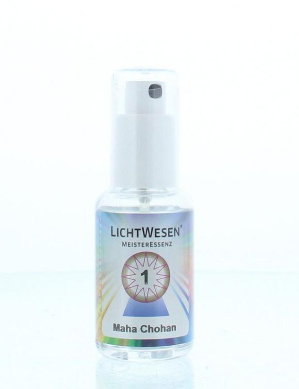 Lichtwesen Maha Chohan tinctuur bottle, 30ml, with spiritual symbolism on label, used for spiritual and energetic practices.