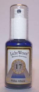 Lichtwesen Pallas Athene tinctuur bottle, 30ml, in a spiritual-themed packaging with a mythological goddess illustration.