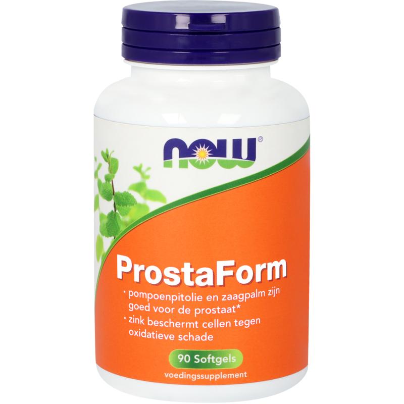 NOW ProstaForm VH prostate herbal supplement softgels, 90 count, natural herbal formula for prostate health.
