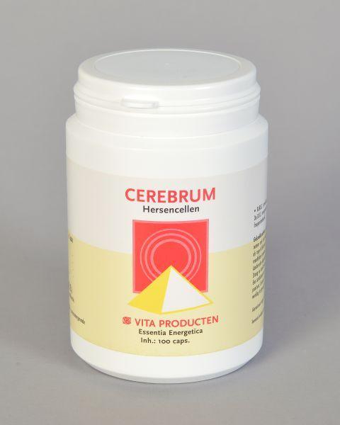 Vita Cerebrum herbal supplement capsules from Vita, featuring 100 capsules in a natural herbal preparation.