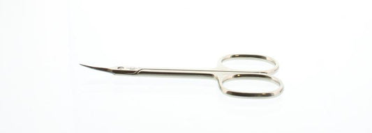 Malteser Vellenschaar, 9cm, nikkel gebogen, manicure and pedicure tool, stainless steel, single piece