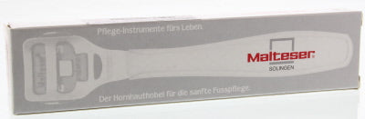 Malteser Eeltschaaf 14cm nickel-white manicure and pedicure tool for removing calluses, single piece.