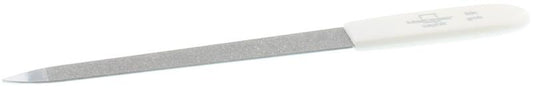 Malteser Saffiervijl 12.5cm manicure and pedicure tool, professional nail file from Malteser with metal abrasive surface.