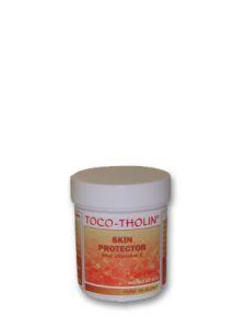Toco Tholin skin protector in a 60ml bottle, body care product with a white pump dispenser and clear labeling.