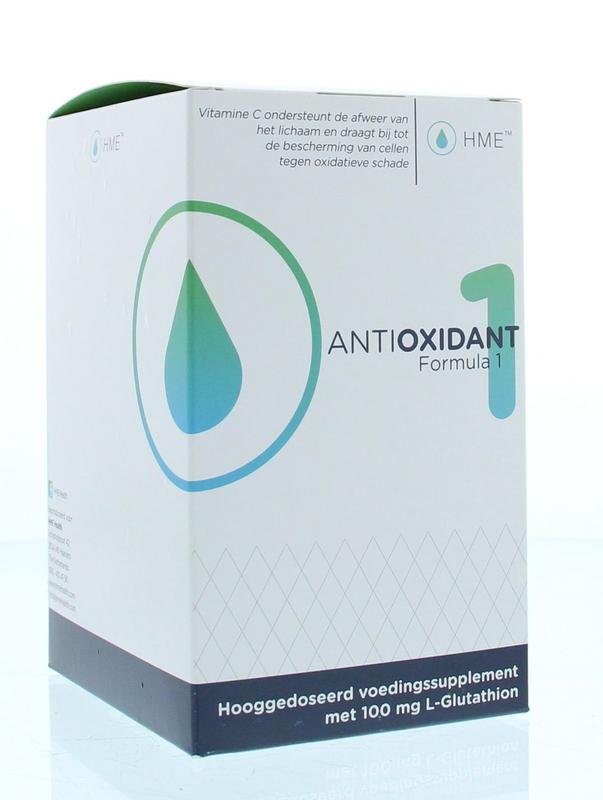 HME Antioxidant nr. 1 multivitamin capsules in a bottle, dietary supplement for immune support and overall health.