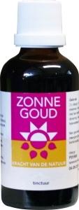 Zonnegoud Allium complex herbal supplement in a 50ml bottle, part of Kruidenpreparaten collection, with the product label visible.