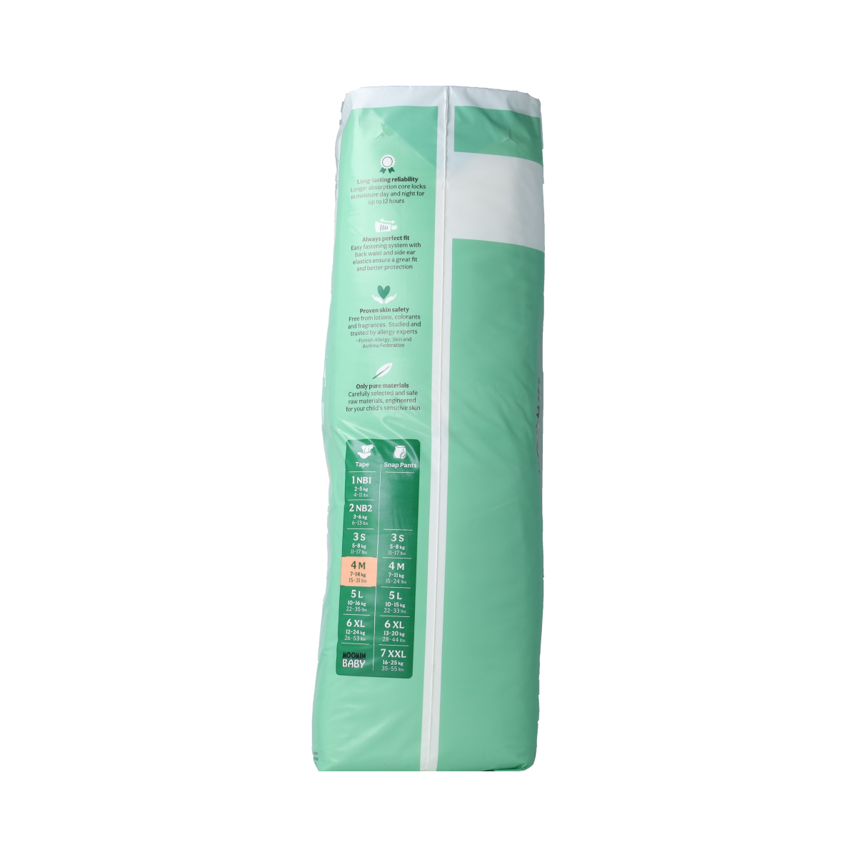 Moomin Baby luiers maat 4 7-14kg 38.00 Stuks
