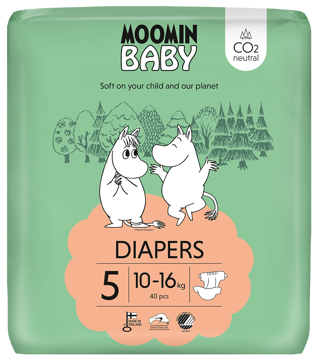 Moomin Baby luiers maat 5 40.00 Stuks