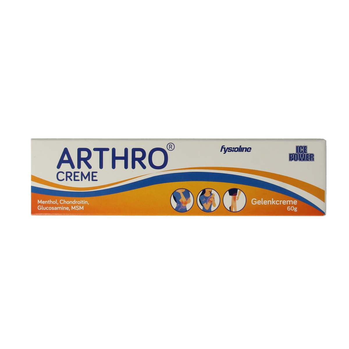 Ice Power Arthro creme 60g jar for muscle and joint pain relief, with branding visible on the container.