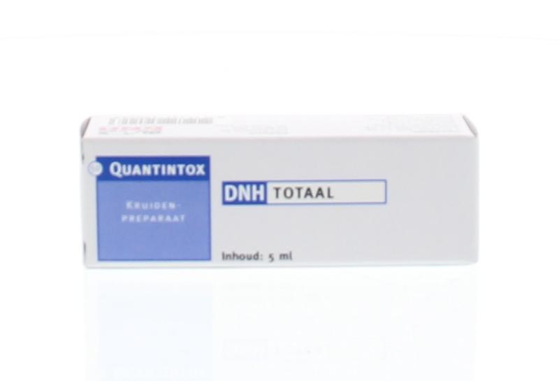 DNH Quantintox totaal 5ml body care product bottle with label and cap, designed for skin treatment and body wellness.