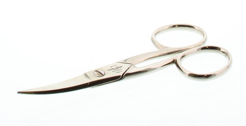 Malteser curved pedicure scissors, 10cm, for manicures and pedicures, stainless steel, ergonomic design, model 746-4.
