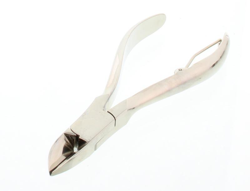 Malteser hammer nail nipper, 12cm, nickel finish, for manicure and pedicure, professional grooming instrument