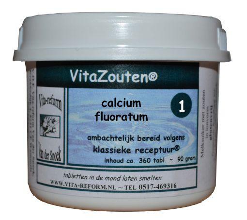 Vitazouten Calcium fluoratum Vitazout mineral supplement tablets, 360-count bottle, natural mineral health product.