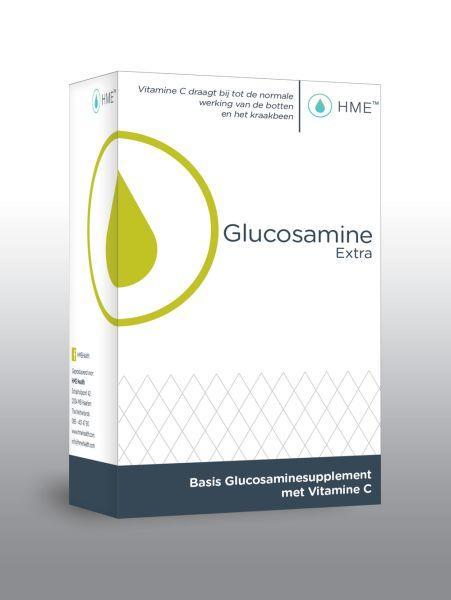 HME Glucosamine Extra capsules, 60 count, dietary supplement for joint health with mineralen Enkel formula.
