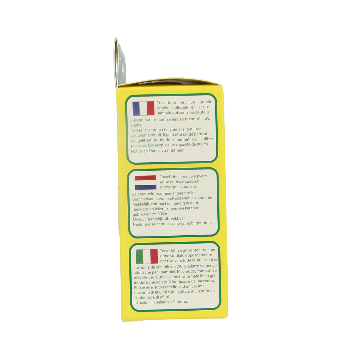 Able 2 Travel John 3-pack, portable instrument set with discreet containers, designed for travel and convenience.