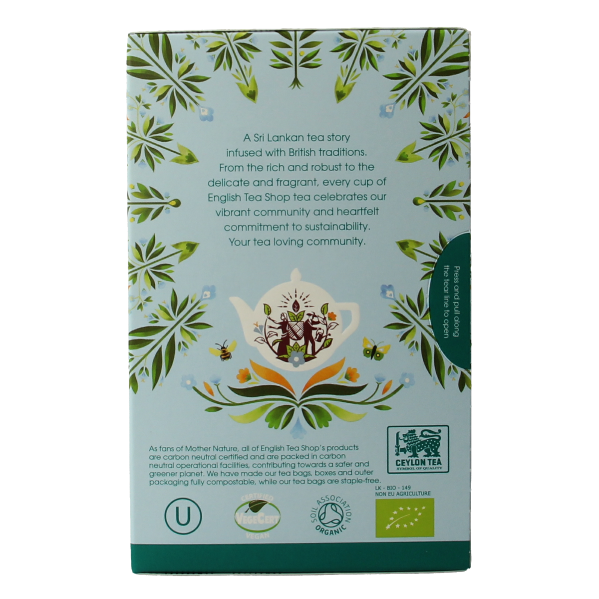 English Tea Shop White Tea bio in 20 tea bags, natural organic white tea for a delicate, soothing tea experience.
