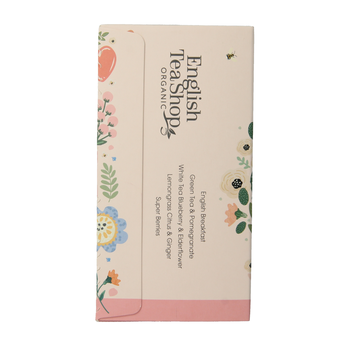 English Tea Shop For You bio tea bags, 20-count, natural herbal tea in colorful packaging, ideal for tea lovers.