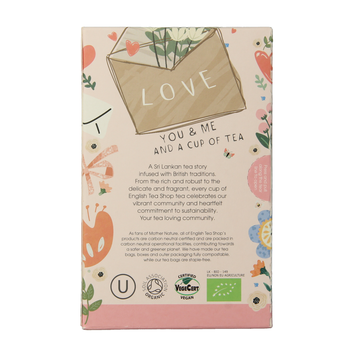 English Tea Shop bio tea bags, 20-count, for you herbal and flavored tea selection, natural and organic tea product.