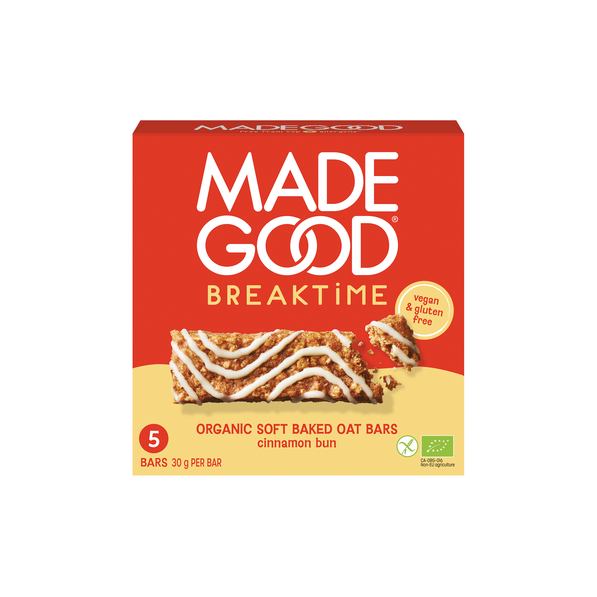 Made Good Breaktime bar cinnamon bun bio 5.00 Stuks