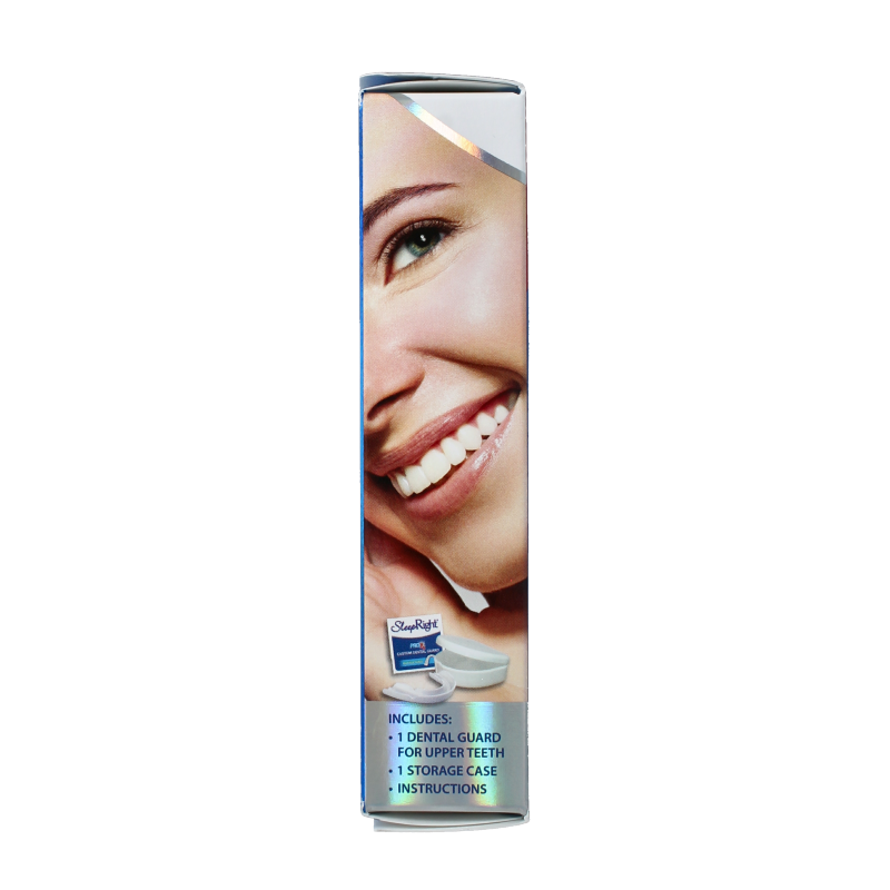 SleepRight Prorx knarsbitje for mouth care, showing a clear, soft mouthguard designed for teeth protection and comfort.