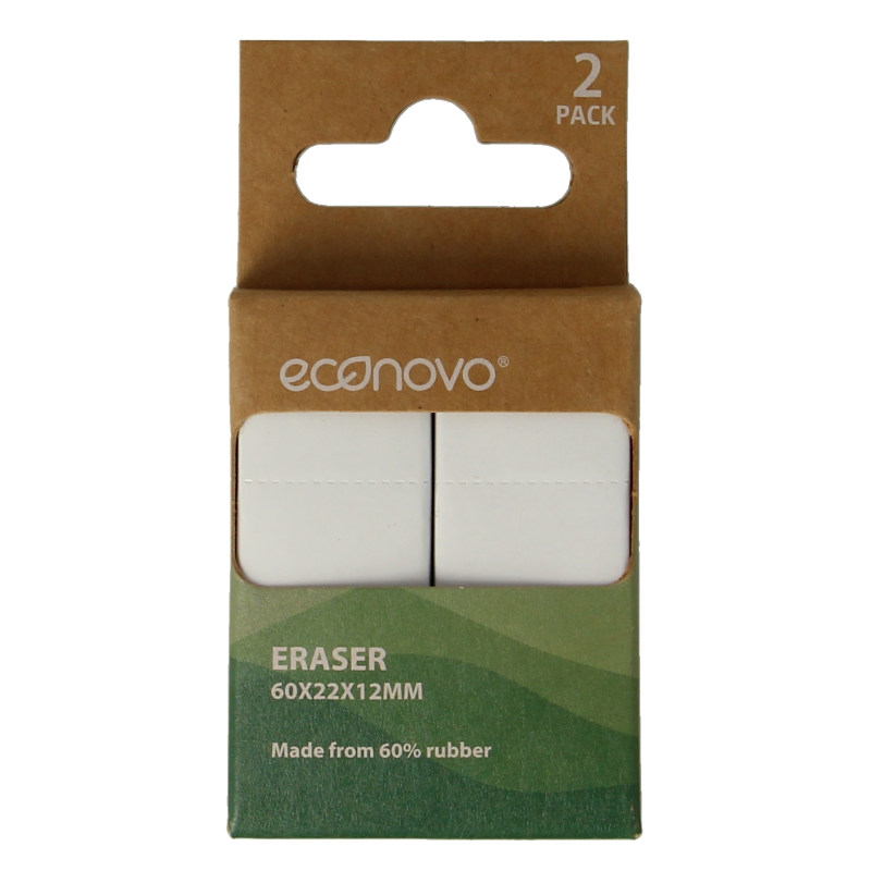 Two Econovo Gummen office clips, small metal paper clamps for organizing documents on a desk or in files.