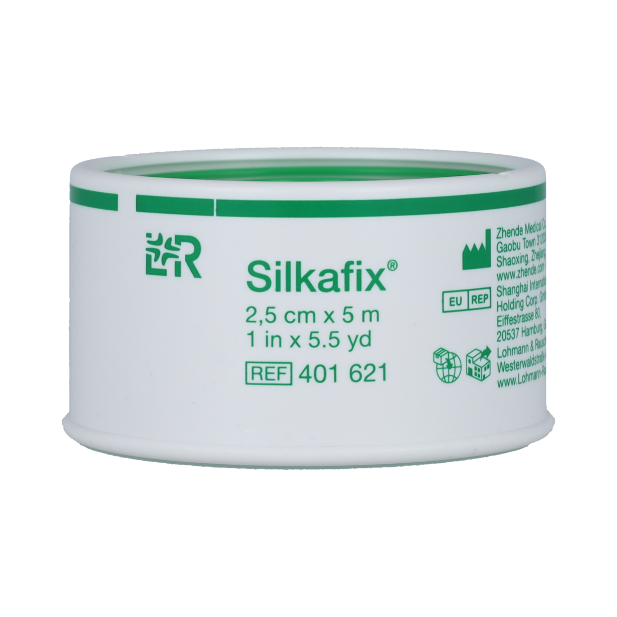 Silkafix Hechtpleister 5m x 2.5cm latexvrij 1.00 Stuks