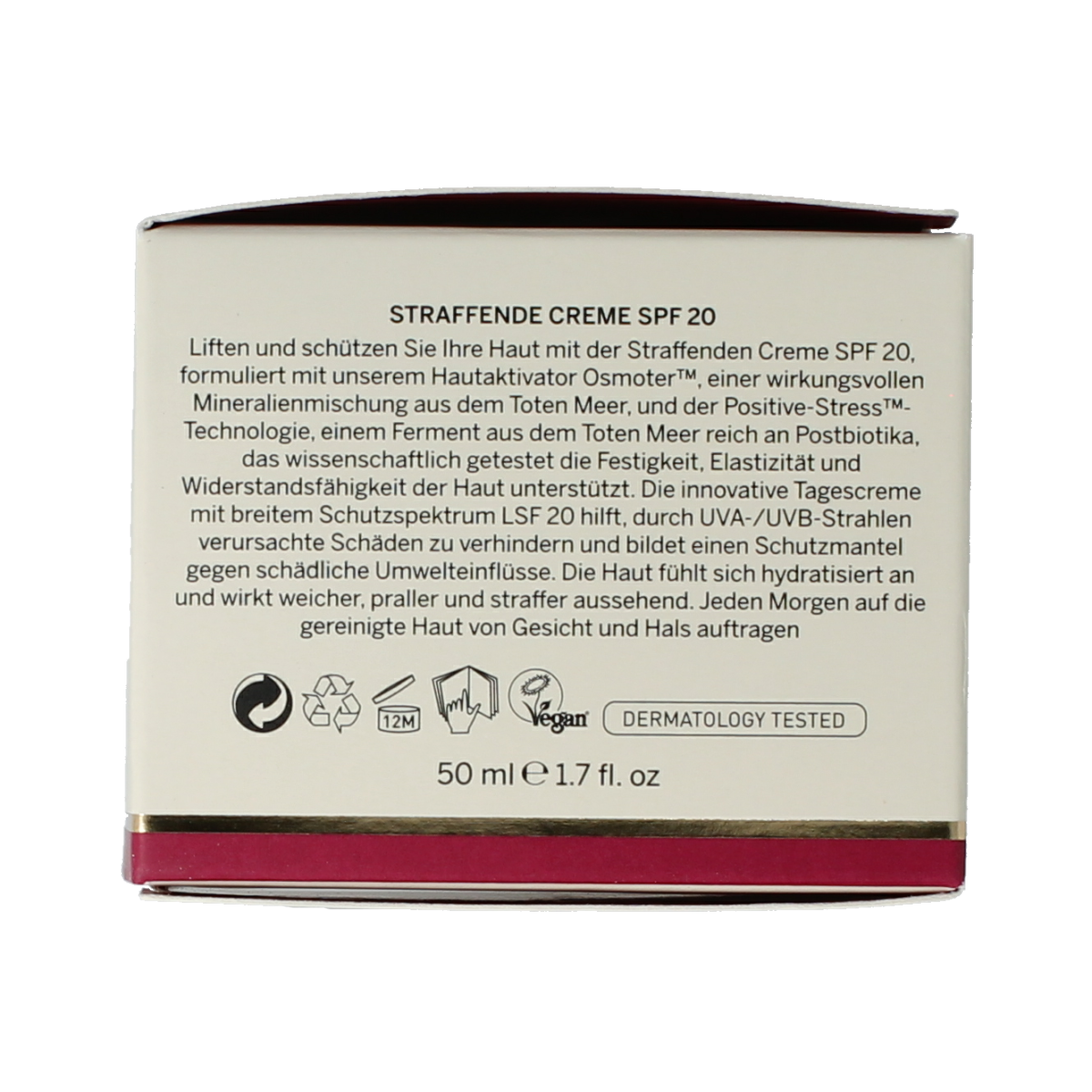 Ahava Uplifting Day Cream SPF20 in 50ml jar, facial skincare product with moisturizing and SPF protection visible in the image.