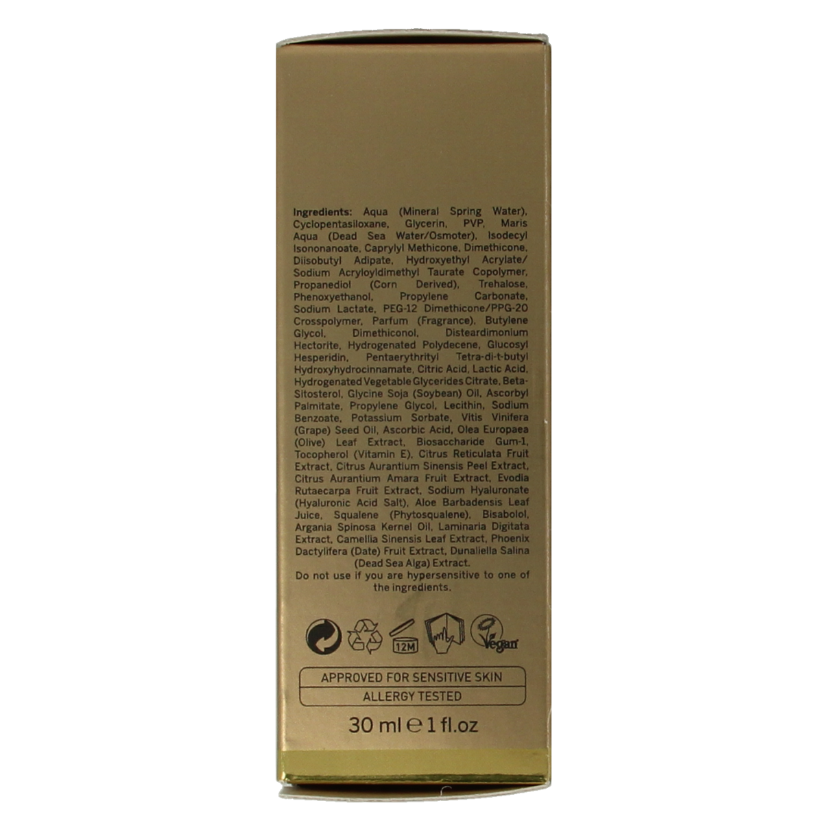 Ahava Dead Sea Osmoter Concentrate 30ml facial skincare product with clear container and applicator in image