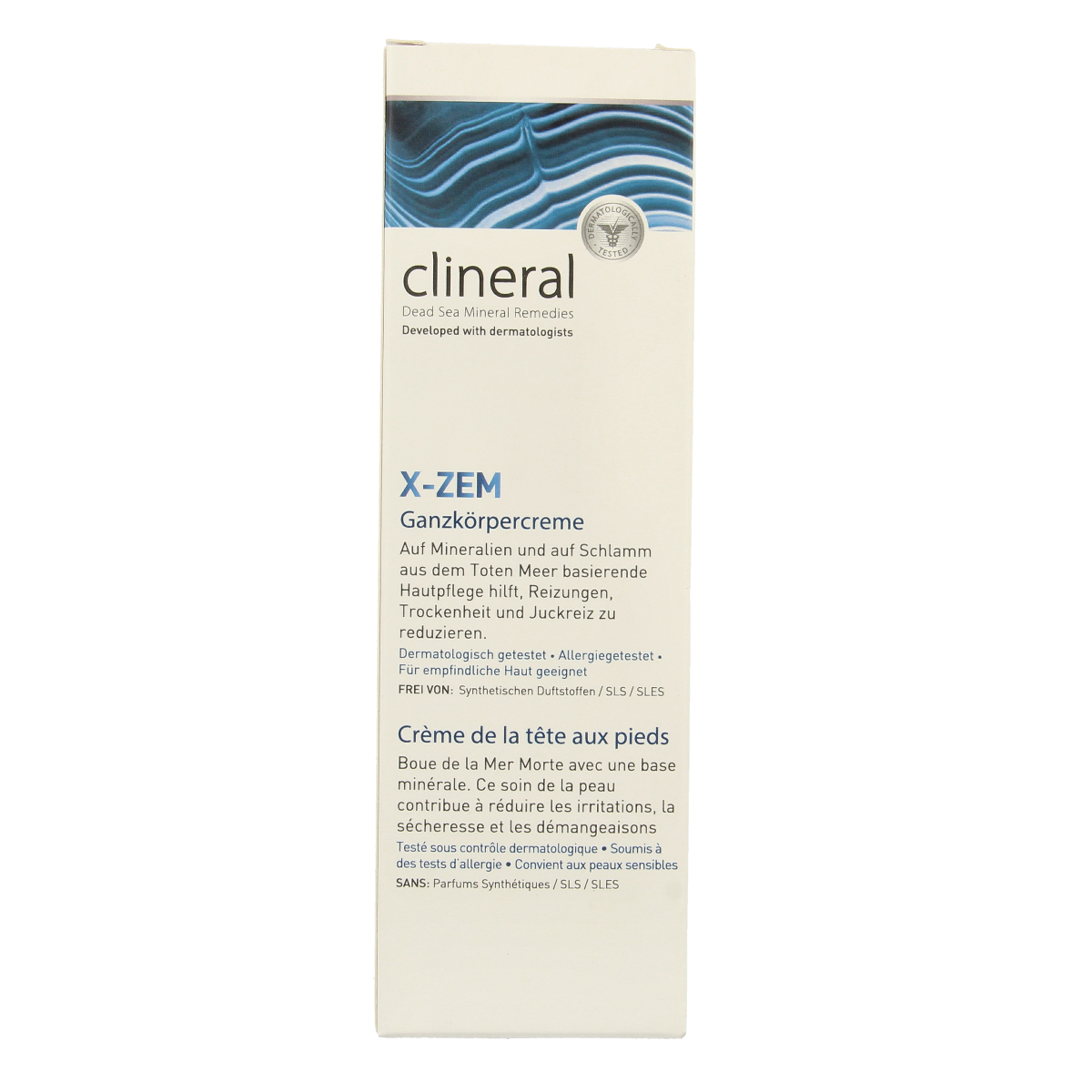 Ahava Clineral X-Zem head-to-toe body cream in 200ml, moisturizing skincare product for full-body hydration.