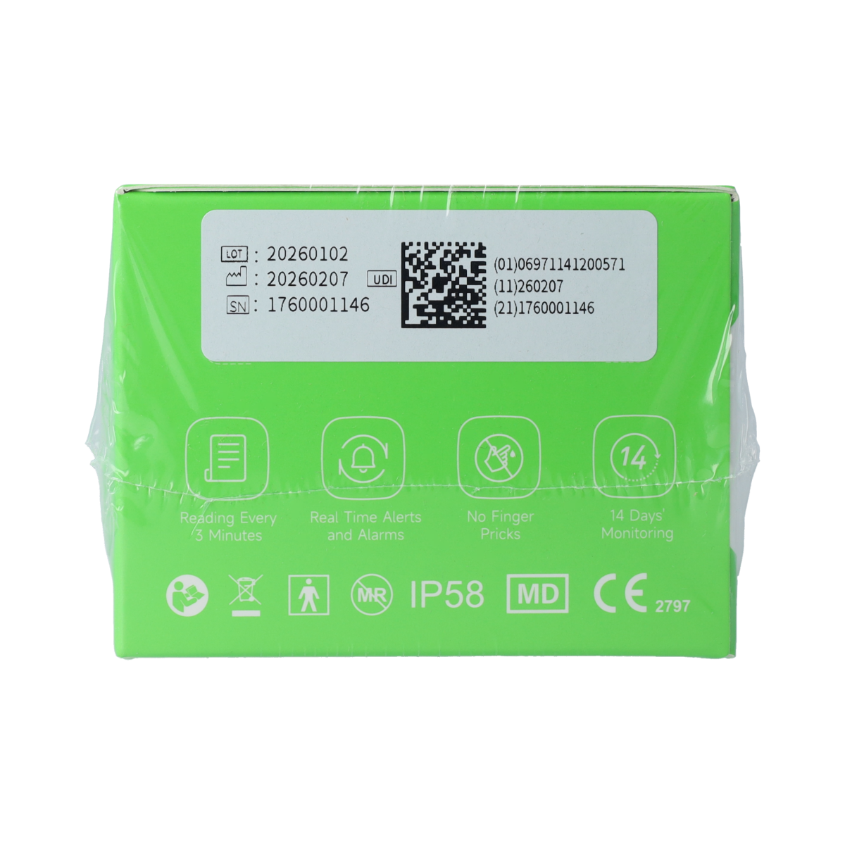 Yuwell Anytime Glucose Transmitter CT3 (voor 2 jaar) 1.00 Stuks