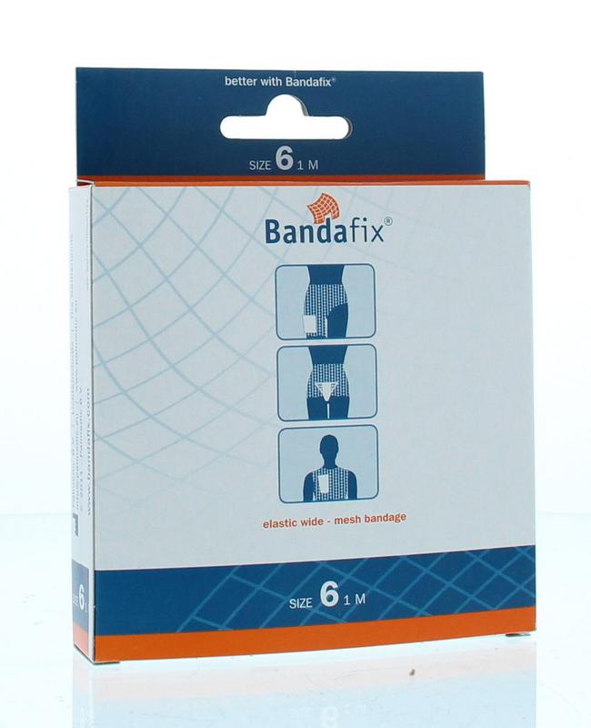 Bandafix Nr. 6 bandage for chest, neck, pelvis, and thighs, 1 meter length, used as a medical compression and support dressing.