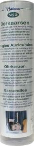 Natura Oorkaarsen weerstandverhogend nr. 3, pair of ear candles for ear care, shown in a close-up image.