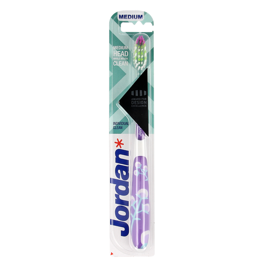 Jordan Tandenborstel individual clean medium 1.00 Stuks