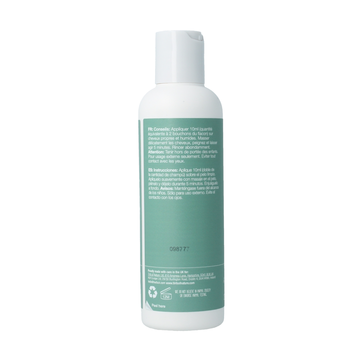 Tints Of Nature Hydrating Conditioner for hair, 200ml bottle with label, natural hair care product for nourishing and moisturizing.