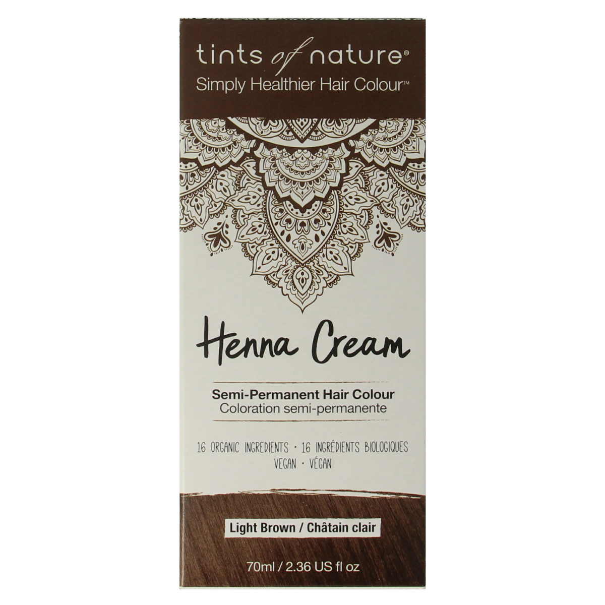 Tints Of Nature Henna cream light brown semi permanent 70.00 Milliliter