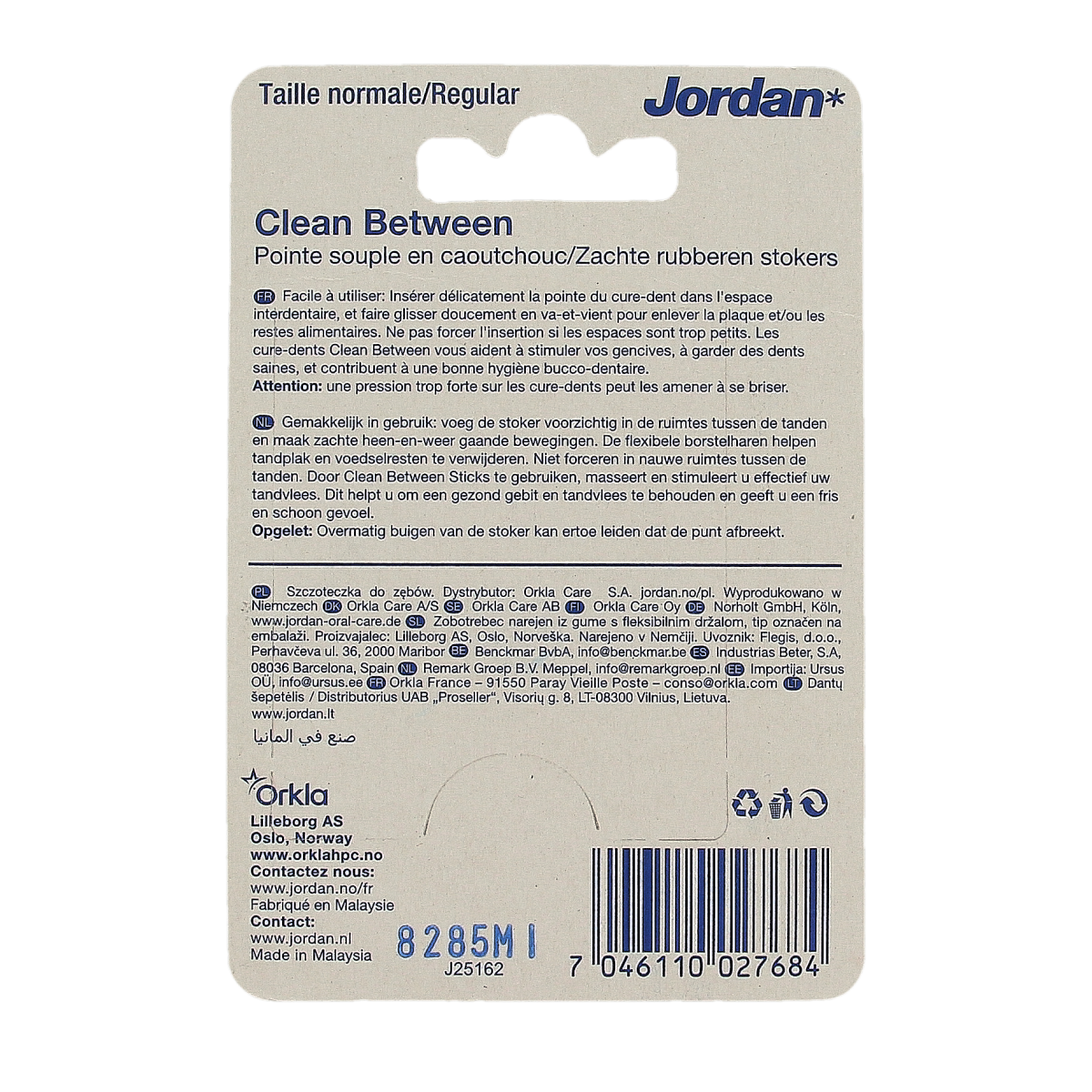 Jordan Clean between sticks regular teeth cleaning sticks, 40-pack, dental floss picks and oral hygiene tools by Jordan.