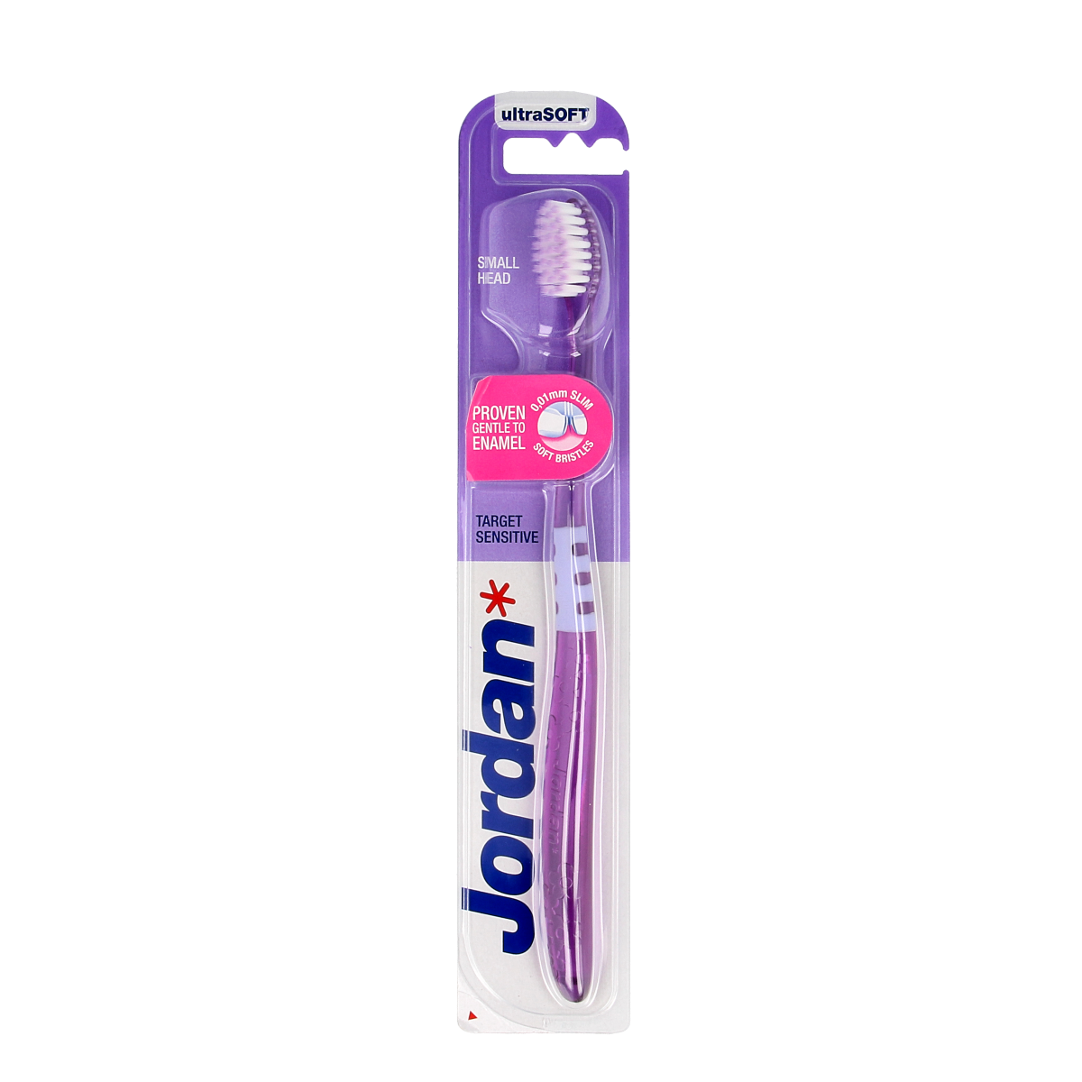 Jordan Tandenborstel target sensitive toothbrush with soft bristles, displayed in the image.