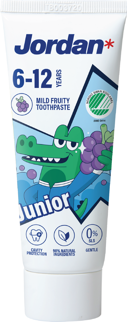 Jordan Tandpasta junior 6-12 jaar 50.00 Milliliter