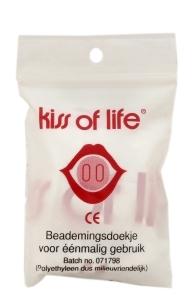 Kiss Of Life beademingsdoekje voor medische instrumenten, snel en hygiënisch ademhalingsbeschermingsdoekje.