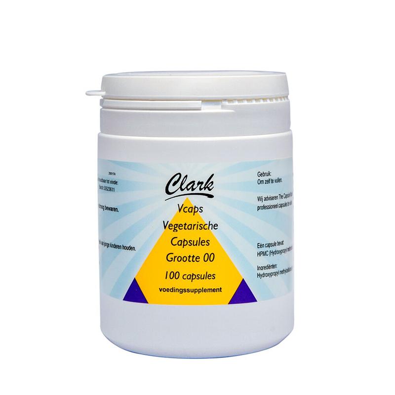 Holisan vegetarische capsules maat 00, lege capsules voor voedingsmiddelen, 100 stuks, softgel vorm, geschikt voor vegan gebruik