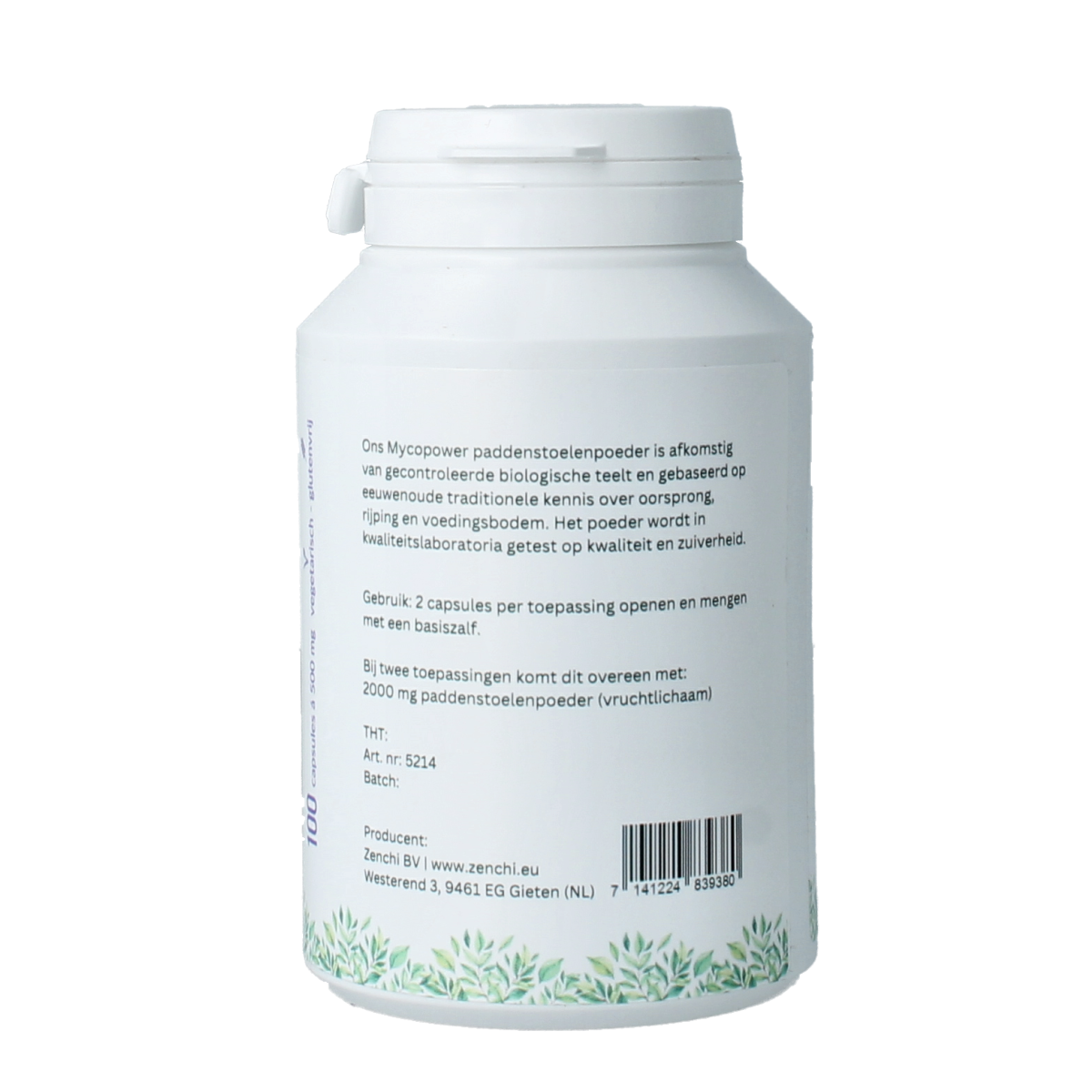 Mycopower Coriolus bio capsules, natural dietary supplement in a bottle, with capsules and label visible in the image.