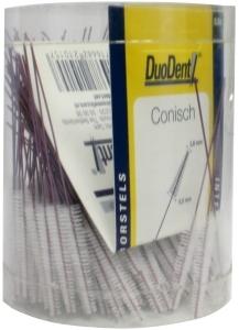 Duodent interdentaal borstel conisch 2.8mm, tandenstoker en rager, 144 stuks, voor effectieve tussenruimte reiniging