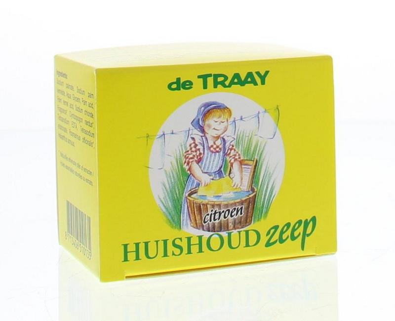 de Traay Zeep huishoudelijke zeep in een doos van 2 x 100 gram, natuurlijke zeep voor algemeen huishoudelijk gebruik